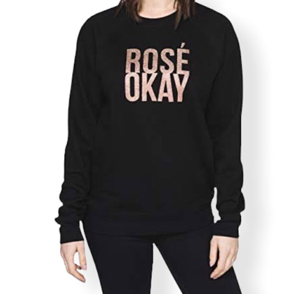 Brunette The Label “Rose Okay” Classic Crewneck Sweatshirt